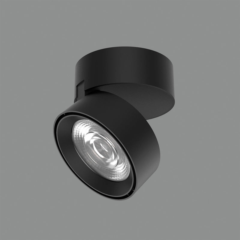 ACB Mako Plafón 3843/9 Negro Texturado, LED COB 20W 3000K 1875lm, CRI90 CL.I, LED integrado, Orientable P384310N