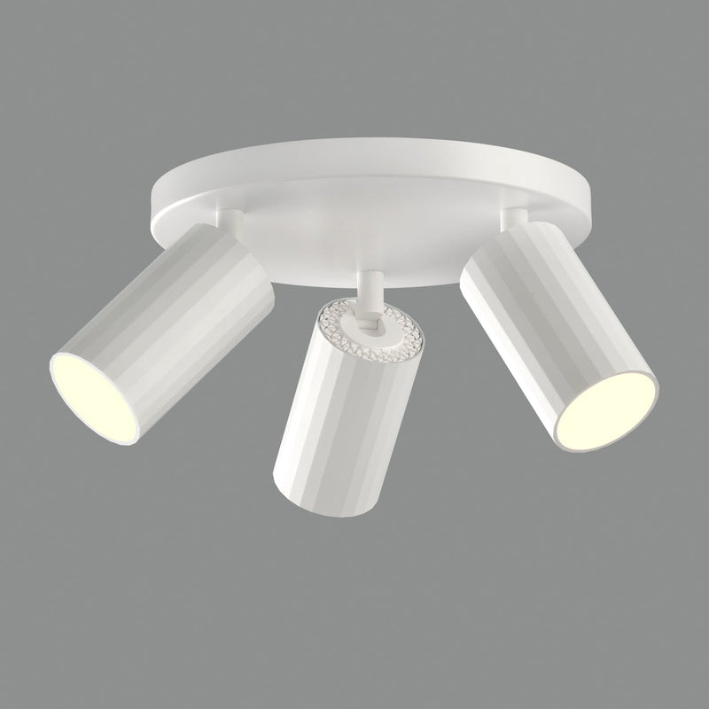 ACB Modrian Plafón 3951/P3 Blanco, LED GU10 3x8W, CL.I, Orientable P3951280B