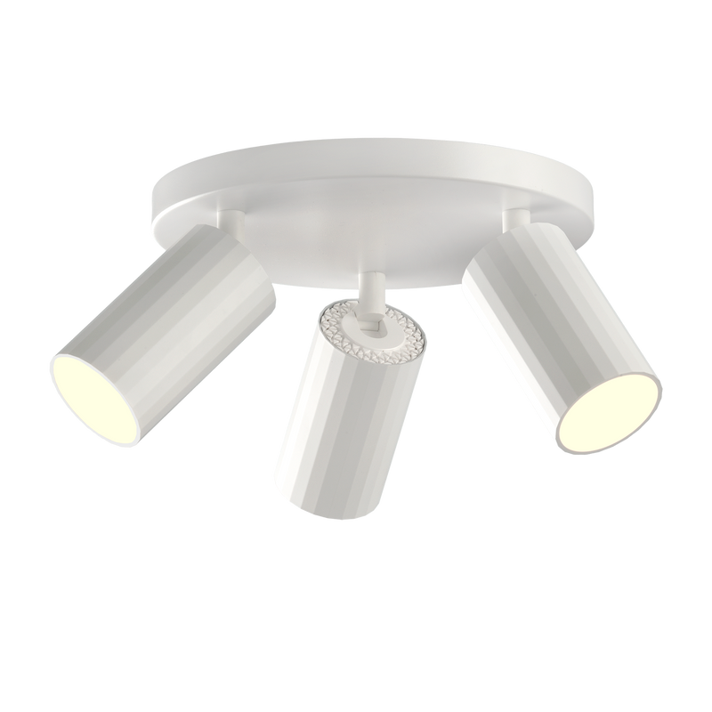 ACB Modrian Plafón 3951/P3 Blanco, LED GU10 3x8W, CL.I, Orientable P3951280B