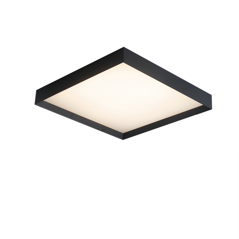 ACB Munich Plafón 3759/60 Negro texturado, LED 52W 3000K 3967lm, CRI90 CL.I, LED integrado P375960N