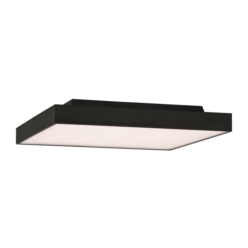 ACB Oporto Plafón 3973/60 Negro Texturado, LED 65W 6000lm + 9W 760lm, CRI90 CL.I, LED integrado, Difusor Microprismatico, Kelvin 2700K-3000K Slide Switch P3973170N