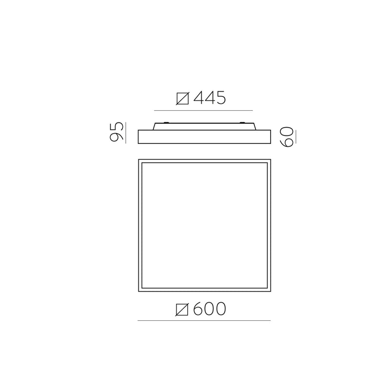 ACB Oporto Plafón 3973/60 Blanco Texturado, LED 65W 6000lm + 9W 760lm, CRI90 CL.I, LED integrado, Difusor Microprismatico, Kelvin 2700K-3000K Slide Switch, Casambi P3973170BCA