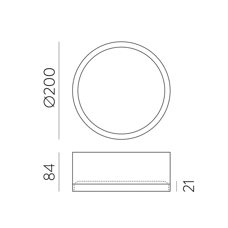 ACB Tech Plafón 3987/20 Negro Texturado, LED 25W 3000K 3000lm, CRI90 CL.I IP44, LED integrado, Difusor Microprismatico P3987200N