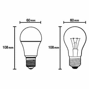 Mantra Bombillas E27 LED E27 9W 3000K 1055lm blanco R09234