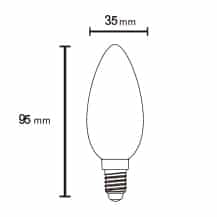 Mantra Bombillas E14 LED E14 4W 3000K 470lm blanco R09241