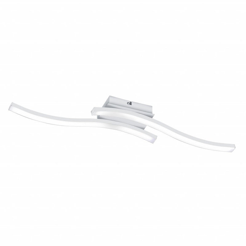 Trio Route Plafón LED de metal estera blanca R62472131