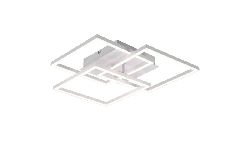 Trio Mobile Plafón LED de metal estera blanca R62883131