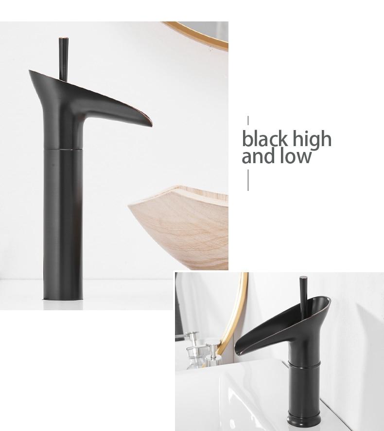 Clifton - Elegant Single Handle Waterfall Bathroom Faucet