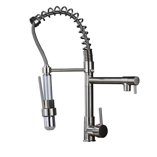 Carylon - LED Kitchen Spring Deck Mounted Faucet