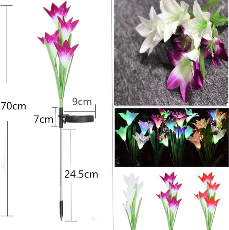 Artificial Lilies LED Garden Lights