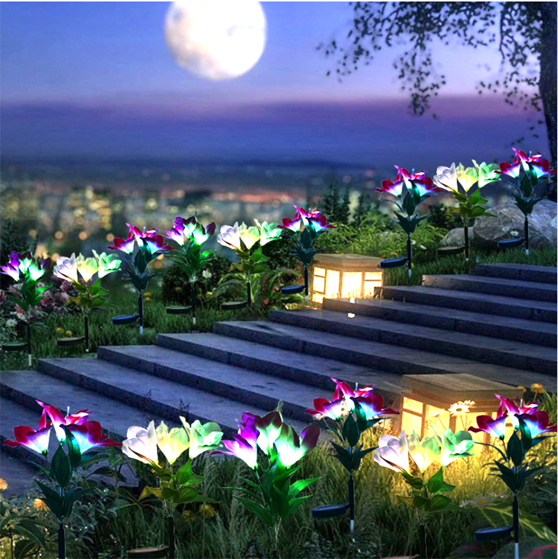 Artificial Lilies LED Garden Lights