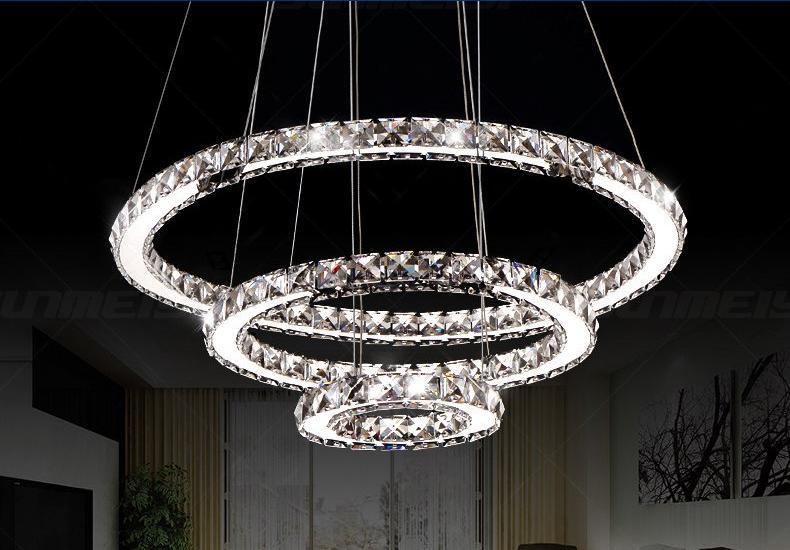 Circular Crystal LED Chandelier