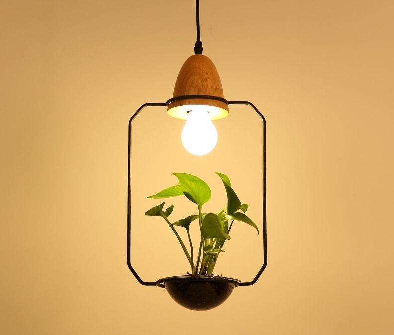 Zox - Modern Nordic Iron Pendant Planter Lamp