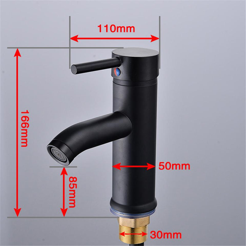 Black Matte Finish Stainless Steel Faucet