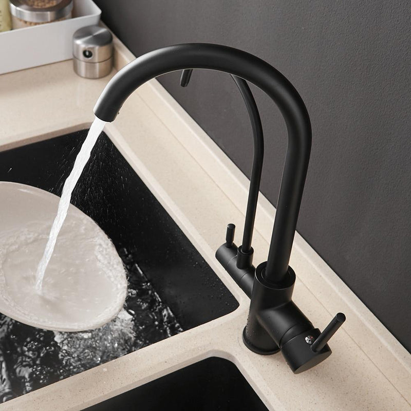 Sibella - Deck Mount Double Crane Faucet