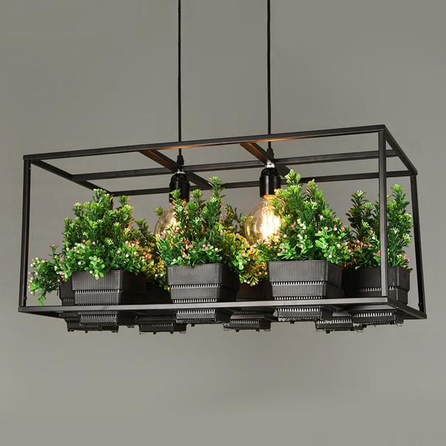 Iron Planter Chandelier