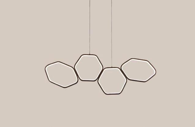 Jocasta - Art Deco LED Geometric Chandelier