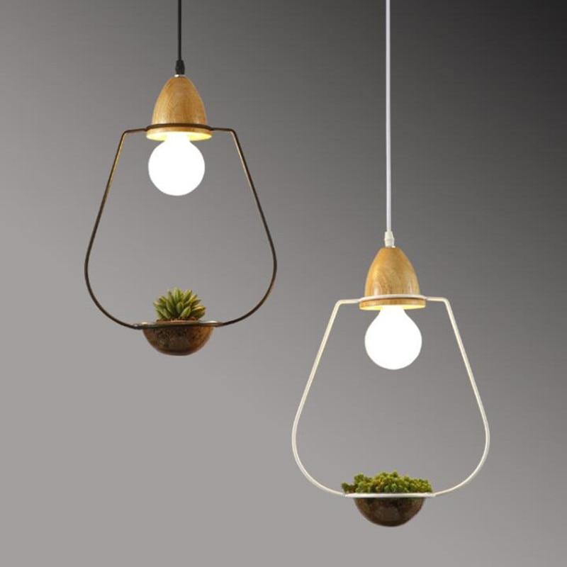 Zox - Modern Nordic Iron Pendant Planter Lamp