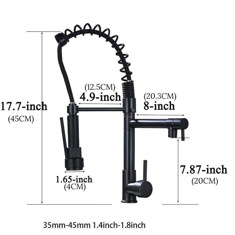 Carylon - LED Kitchen Spring Deck Mounted Faucet