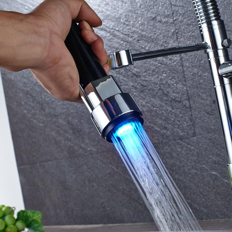 Carylon - LED Kitchen Spring Deck Mounted Faucet