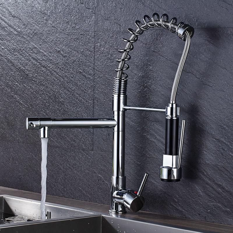 Carylon - LED Kitchen Spring Deck Mounted Faucet