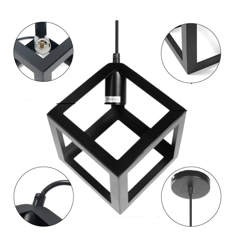 Caerus - Modern Nordic Geometric Cube Hanging Lamp