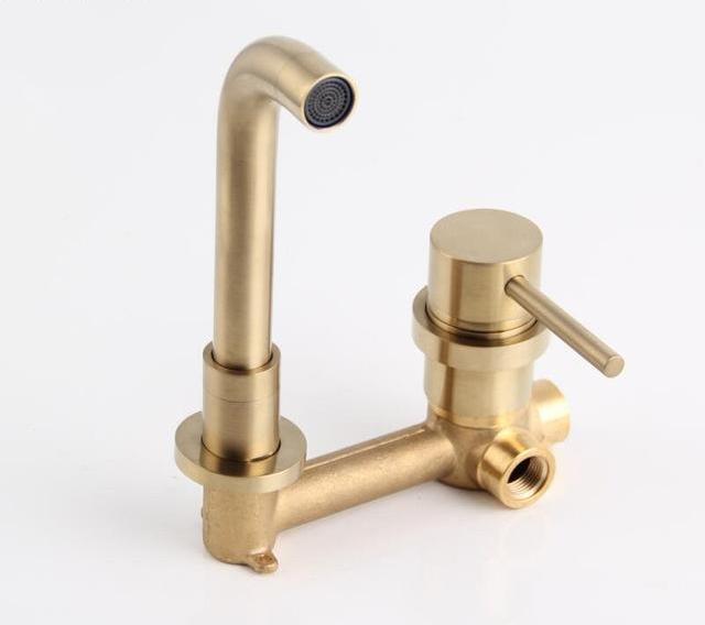 Modern Brass Wall Mounted Faucet