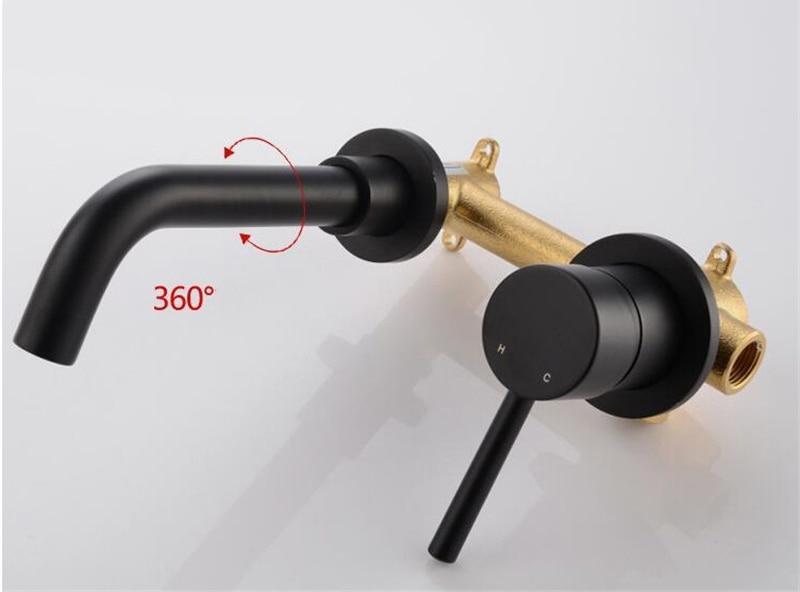 Modern Brass Wall Mounted Faucet