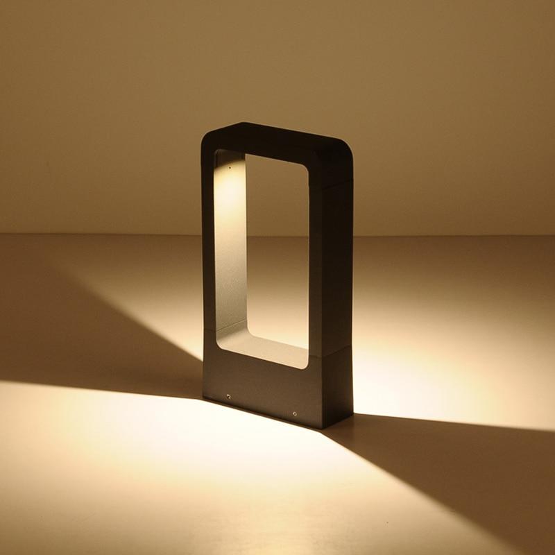 Breckyn - Modern Black Frame Garden Light