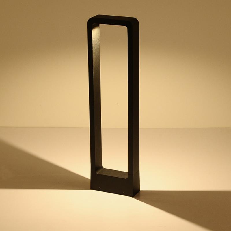 Breckyn - Modern Black Frame Garden Light