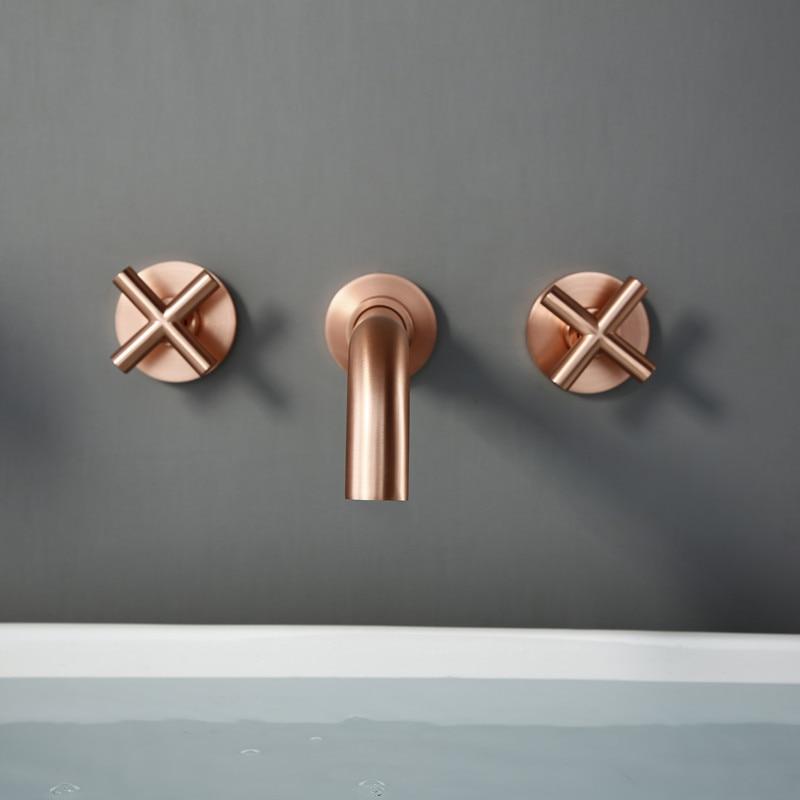 Bertinelli - Double Cross Handle Wall Mounted Faucet