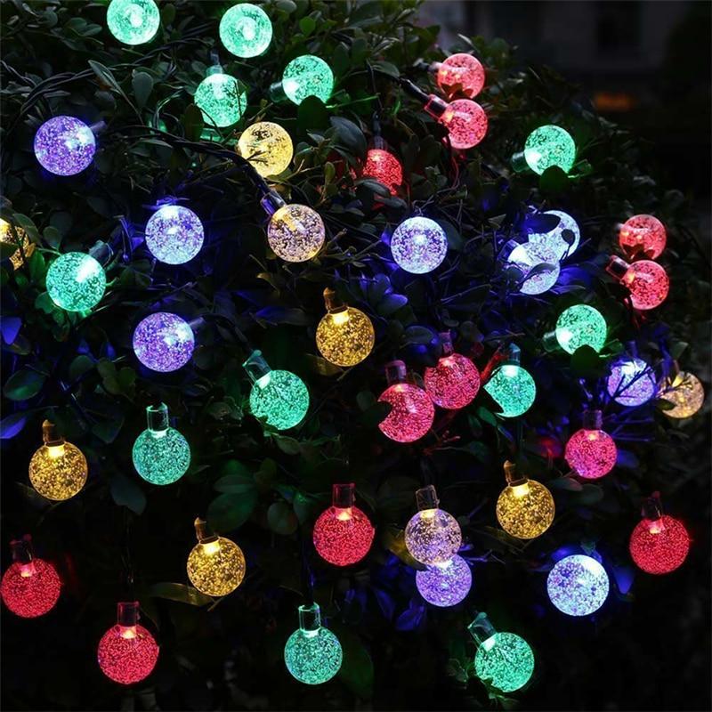 ColorSol - Solar Powered LED Globe String Lights