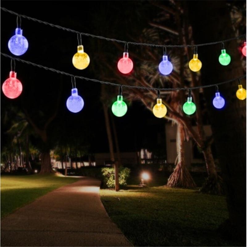 ColorSol - Solar Powered LED Globe String Lights