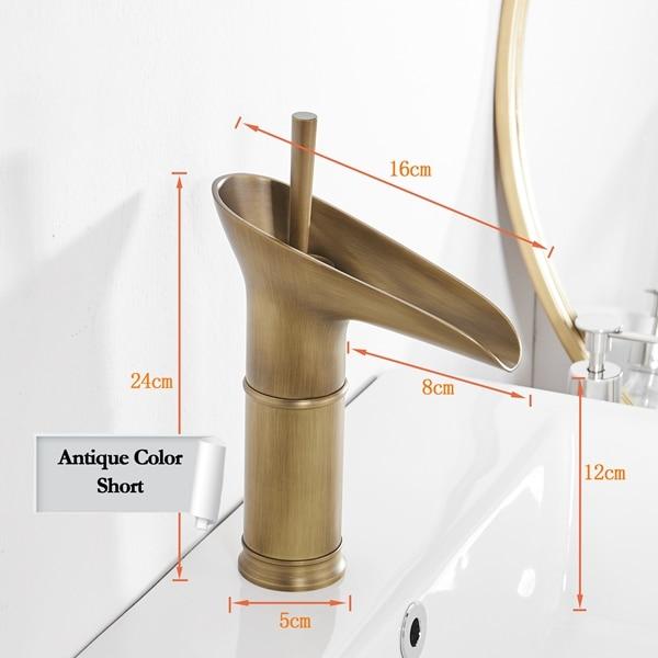 Clifton - Elegant Single Handle Waterfall Bathroom Faucet