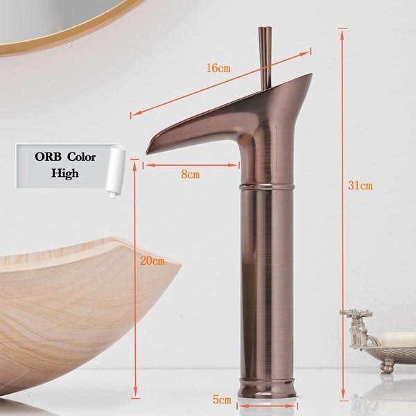 Clifton - Elegant Single Handle Waterfall Bathroom Faucet