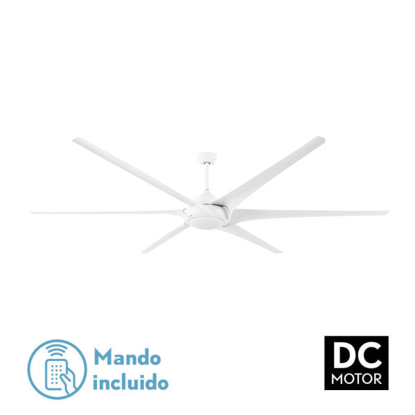 Fabrilamp Moncayo Ventilador blanco 6 aspas 30W DC 181691601