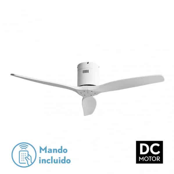 Fabrilamp Aguilón Ventilador Dc Aguilon Blanco 3 Aspas Blancas 5 Velocidades Sin Luz Remoto Y Temporiz.132d 128290301