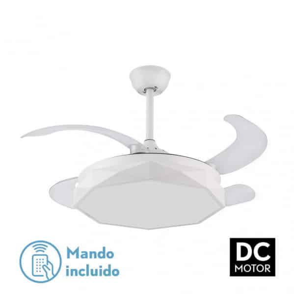 Fabrilamp Nashi Ventilador  DC 72w Blanco 4 Asp.desp. 107d 3000-4000-6000k Remoto+memoria+temporizador 166391401